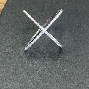 Sterling Silver Criss-Cross Ring 6